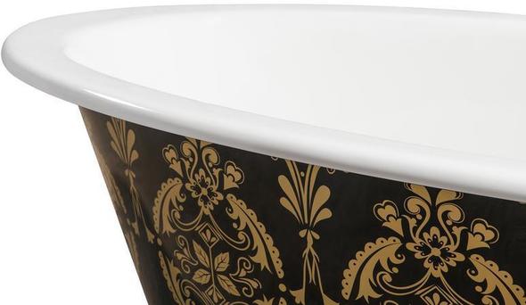 best bathtub brands Streamline Bath Set of Bathroom Tub and Faucet Green, Gold Soaking Clawfoot Tub