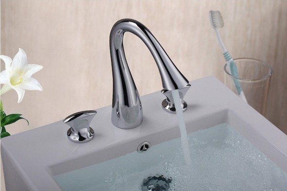 widespread bathroom faucet installation Sumerain basin faucet