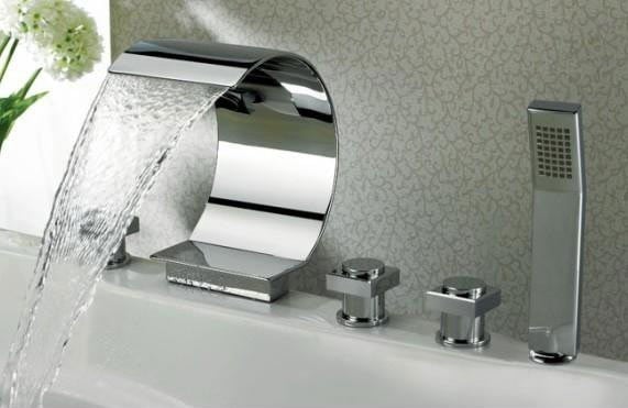 bathtub inside shower area Sumerain Tub faucet