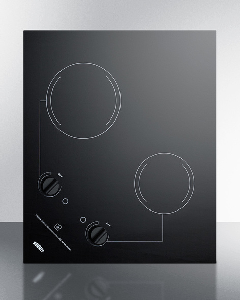 white glass top stove Summit Cooktops