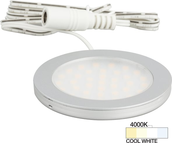 easy lite under cabinet lighting Task Lighting Puck Lights;Single-white Lighting Satin Nickel
