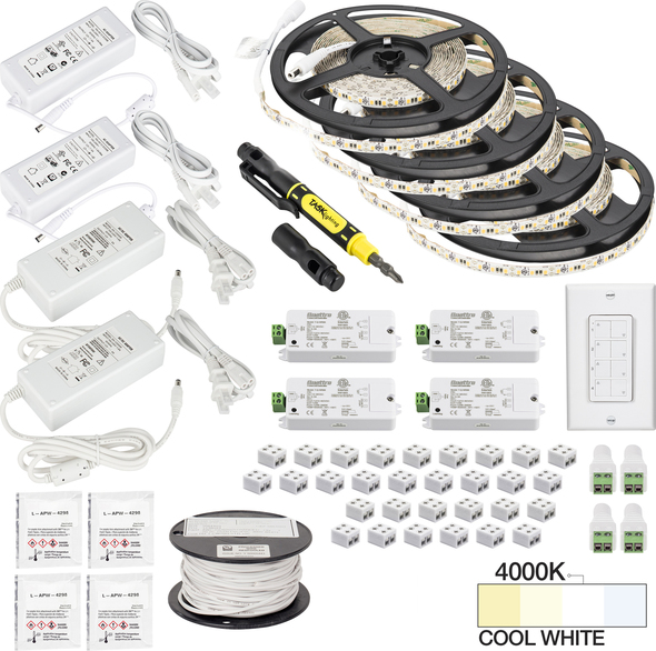 led shelf lighting kit Task Lighting Tape Lighting Kits;Single-white Lighting