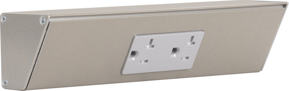 undermount cabinet outlets Task Lighting Angle Power Strip Fixtures Satin Nickel