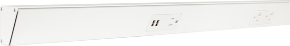 display cabinet lighting with plug Task Lighting Angle Power Strip Fixtures White
