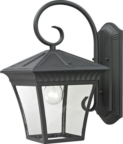antique outdoor sconces Thomas Lighting Sconce Wall Sconces Matte Textured Black Traditional