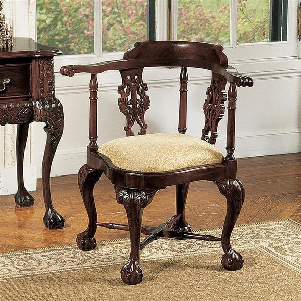 dark brown leather accent chair Toscano Furniture > Chairs > Side Chairs