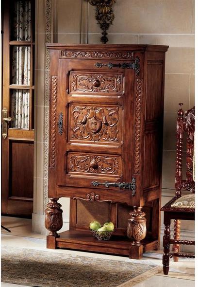 natural wood nightstand Toscano Furniture > Shelves, Etageres and Cabinets Accent Tables