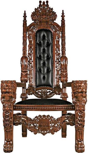 cognac lounge chair Toscano Furniture > Chairs > Throne Chairs