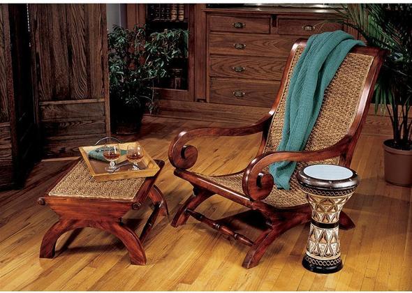 square arm accent chair Toscano Furniture > Furniture Blowout