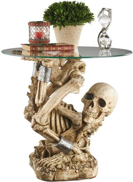 sofa side table design Toscano Themes > Skeletons & Skull Decor