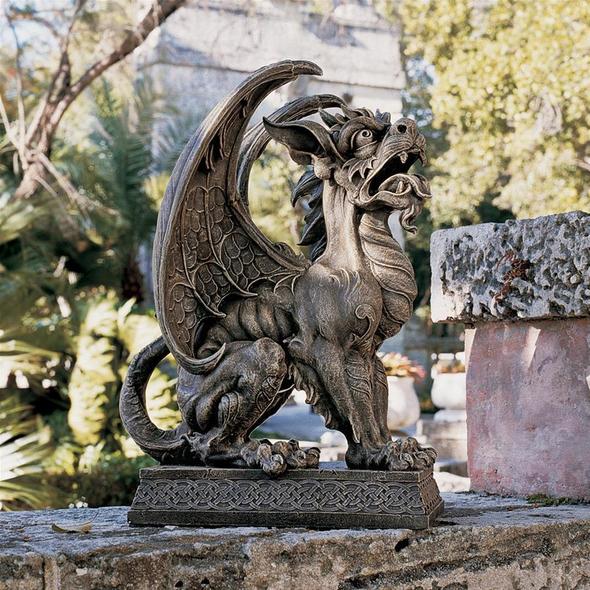 metal and wood bench outdoor Toscano Dragon & Gargoyle > Best Sellers Dragon & Gargoyle