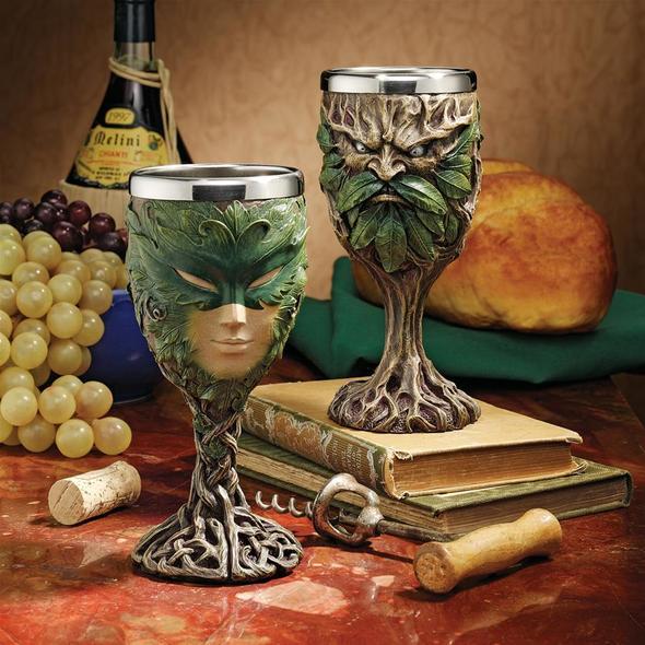 skull goblet Toscano Home Décor > Home Accents > Bar Accents