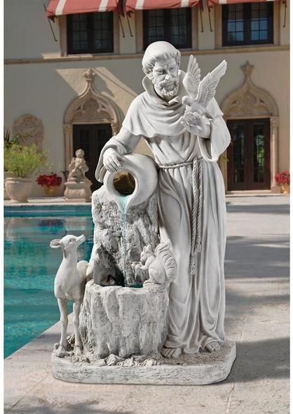 water fountain deck Toscano Garden Décor > Religious Statues for the Garden > Christian Statues