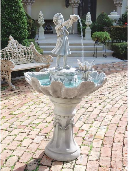 fountain clear Toscano Garden DÃ©cor > Children Garden Statues Garden Fountains