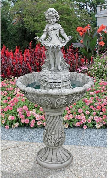 frog garden fountain Toscano Garden Décor > Children Garden Statues