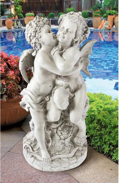 garden bench statues Toscano Themes > Valentines Day Decor: Romantic Sculptures