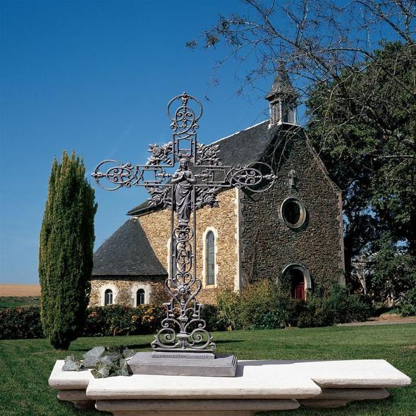 cheap outdoor metal benches Toscano Garden Décor > Religious Statues for the Garden > Christian Statues