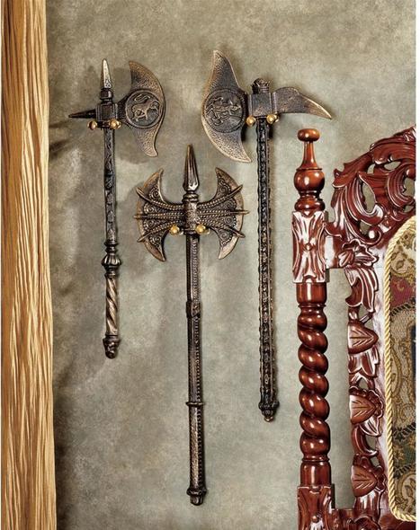 home goods wall art canvas Toscano Medieval & Gothic Decor > Medieval Swords & Armor
