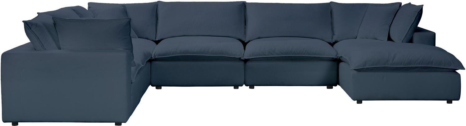 velvet couches near me Tov Furniture Sectionals Navy