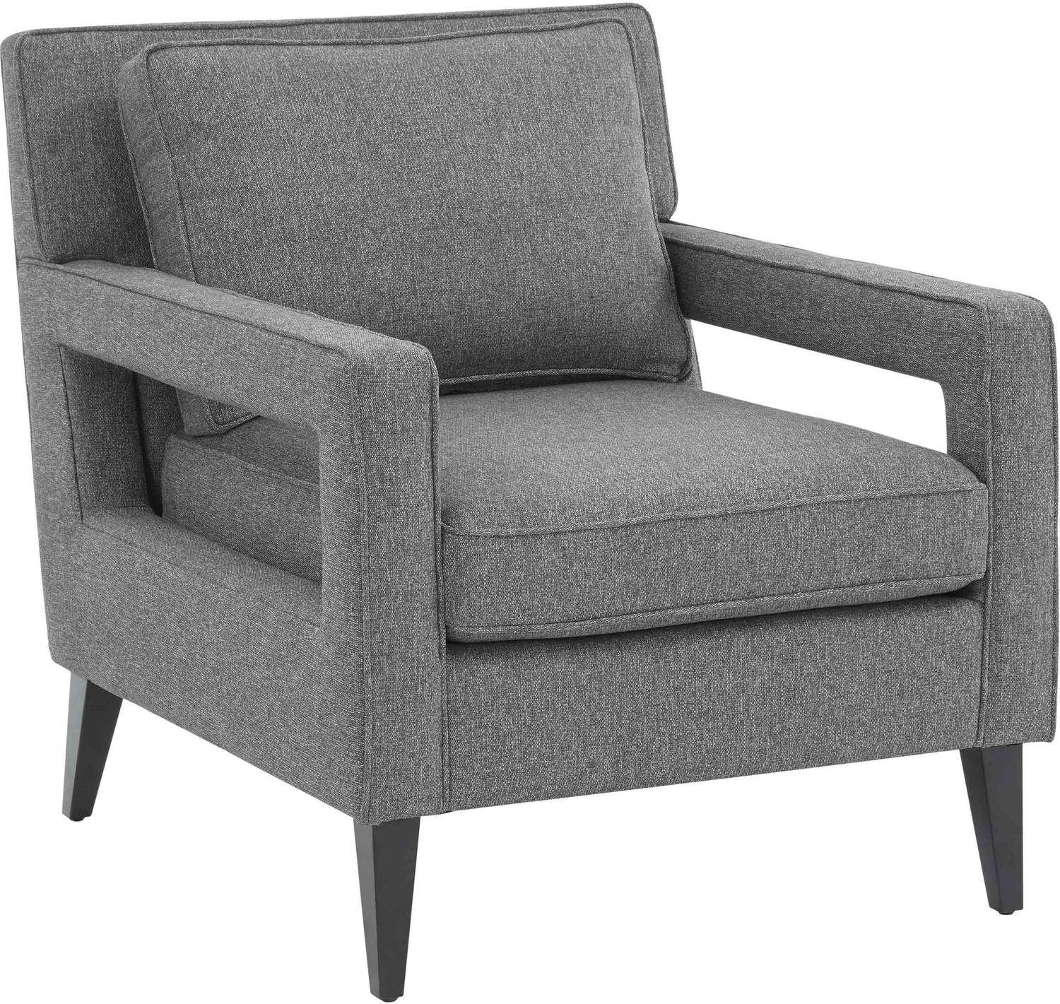 high back accent chairs for living room Tov Furniture Accent Chairs Grey