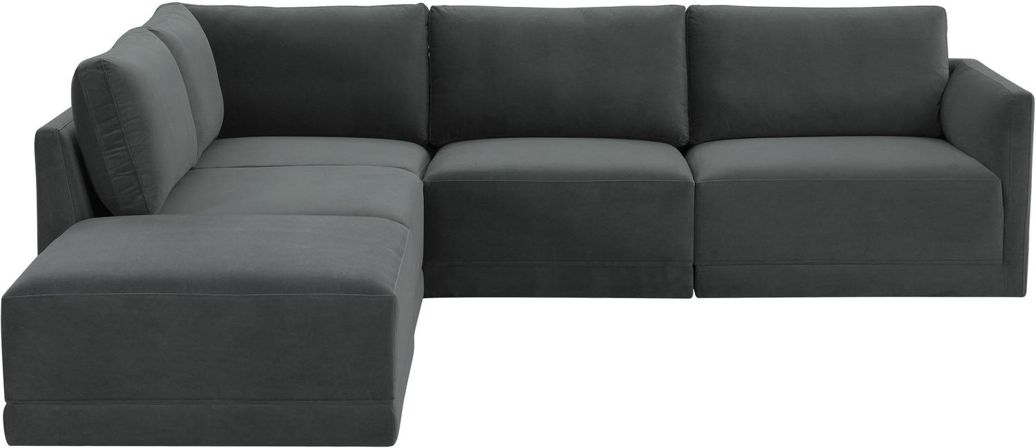 white sectional sofa with chaise Tov Furniture Sectionals Charcoal