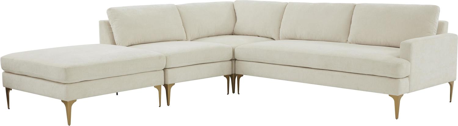 green couch sectional Tov Furniture Sectionals Cream