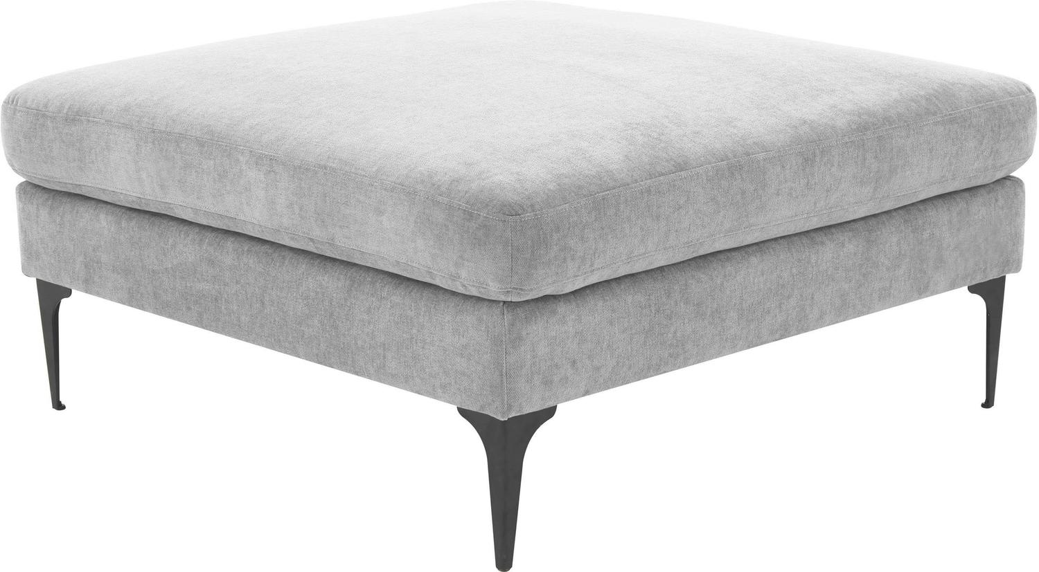 quilted storage bench Tov Furniture Sectionals Grey