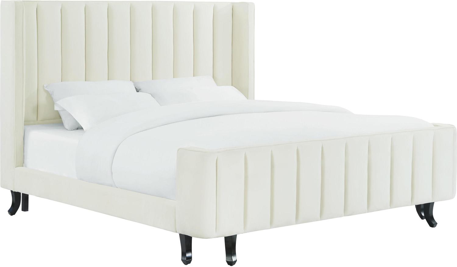 floor bed twin frame Tov Furniture Beds Cream