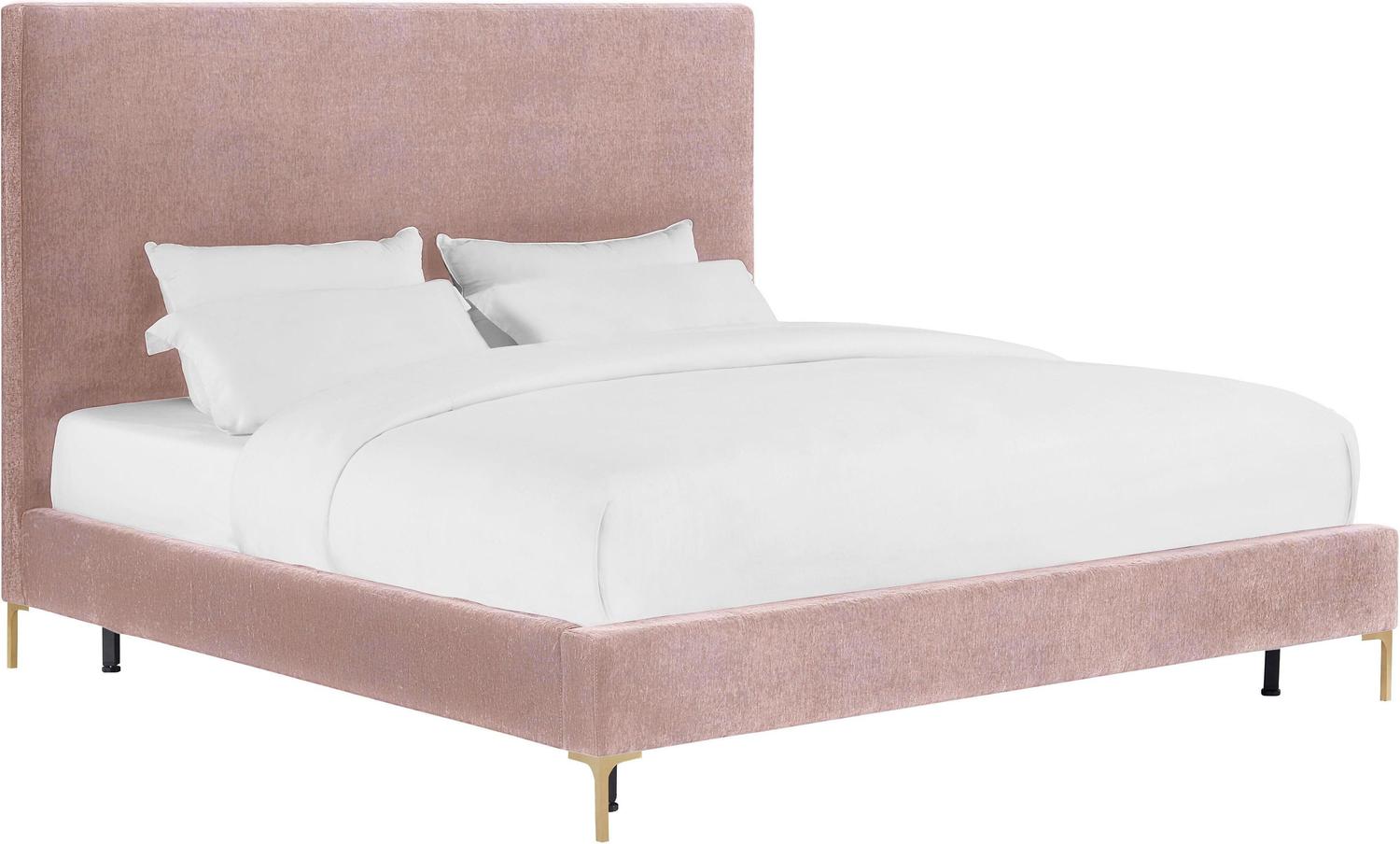 king bed platform with headboard Tov Furniture Beds Beds Blush
