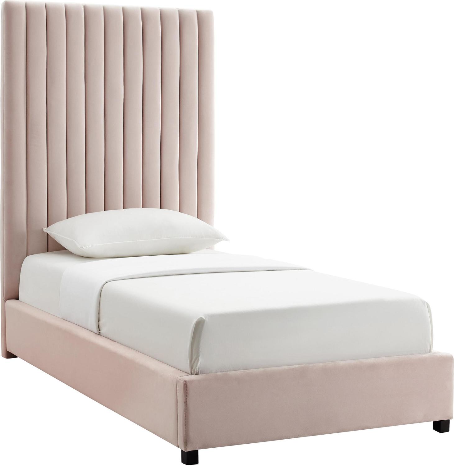 cream platform bed frame Tov Furniture Beds Blush