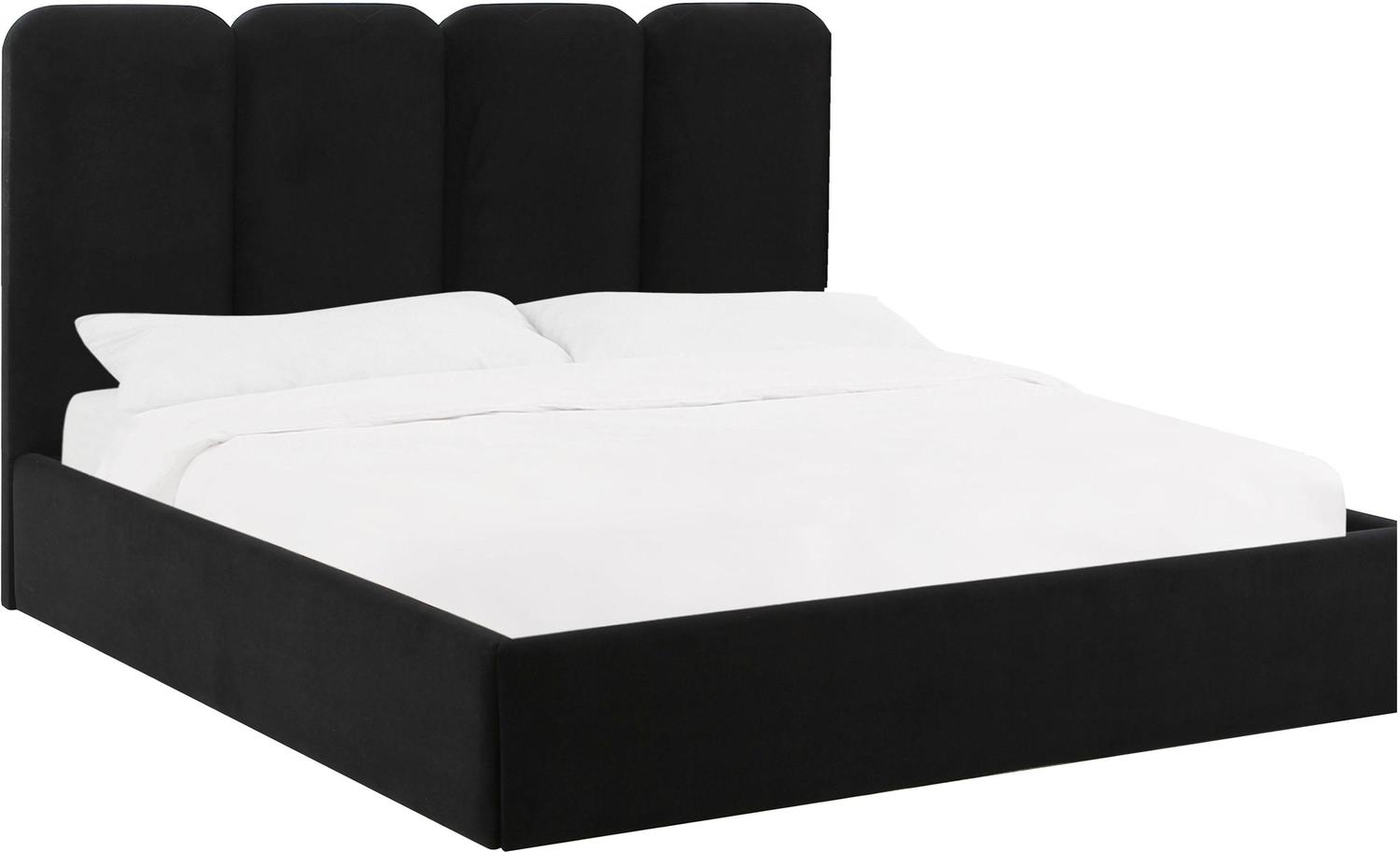 gray king bed frame Tov Furniture Beds Black