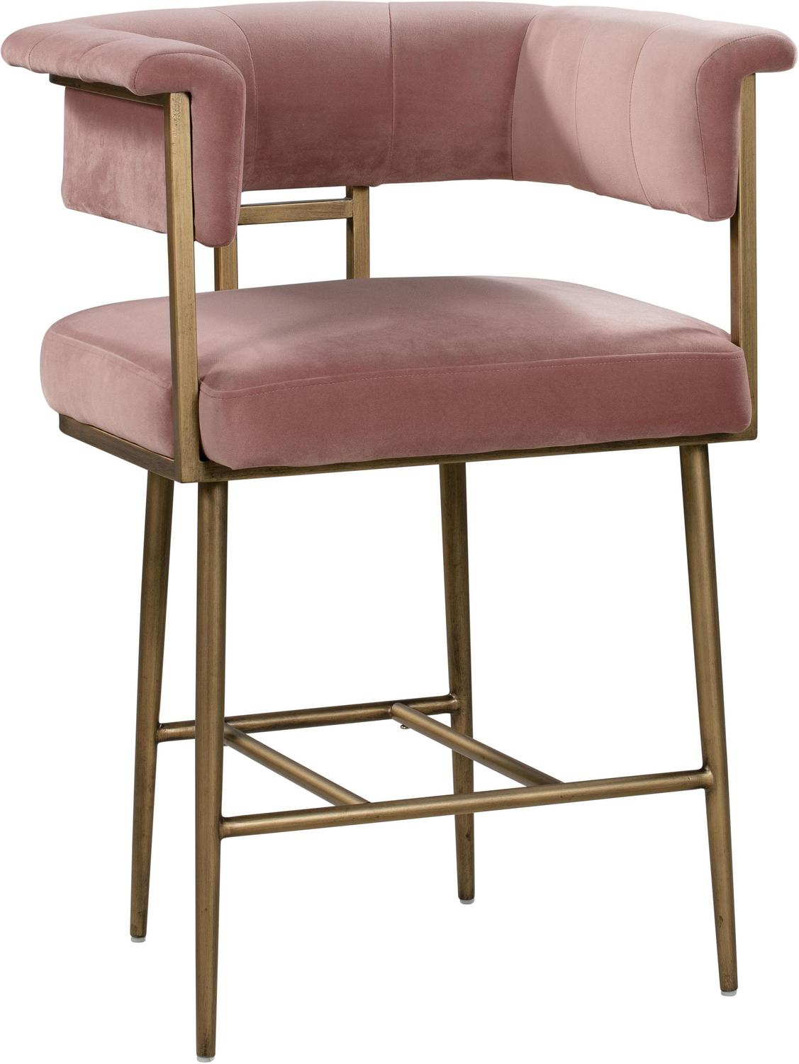 Tov Furniture Stools Bar Chairs and Stools Blush