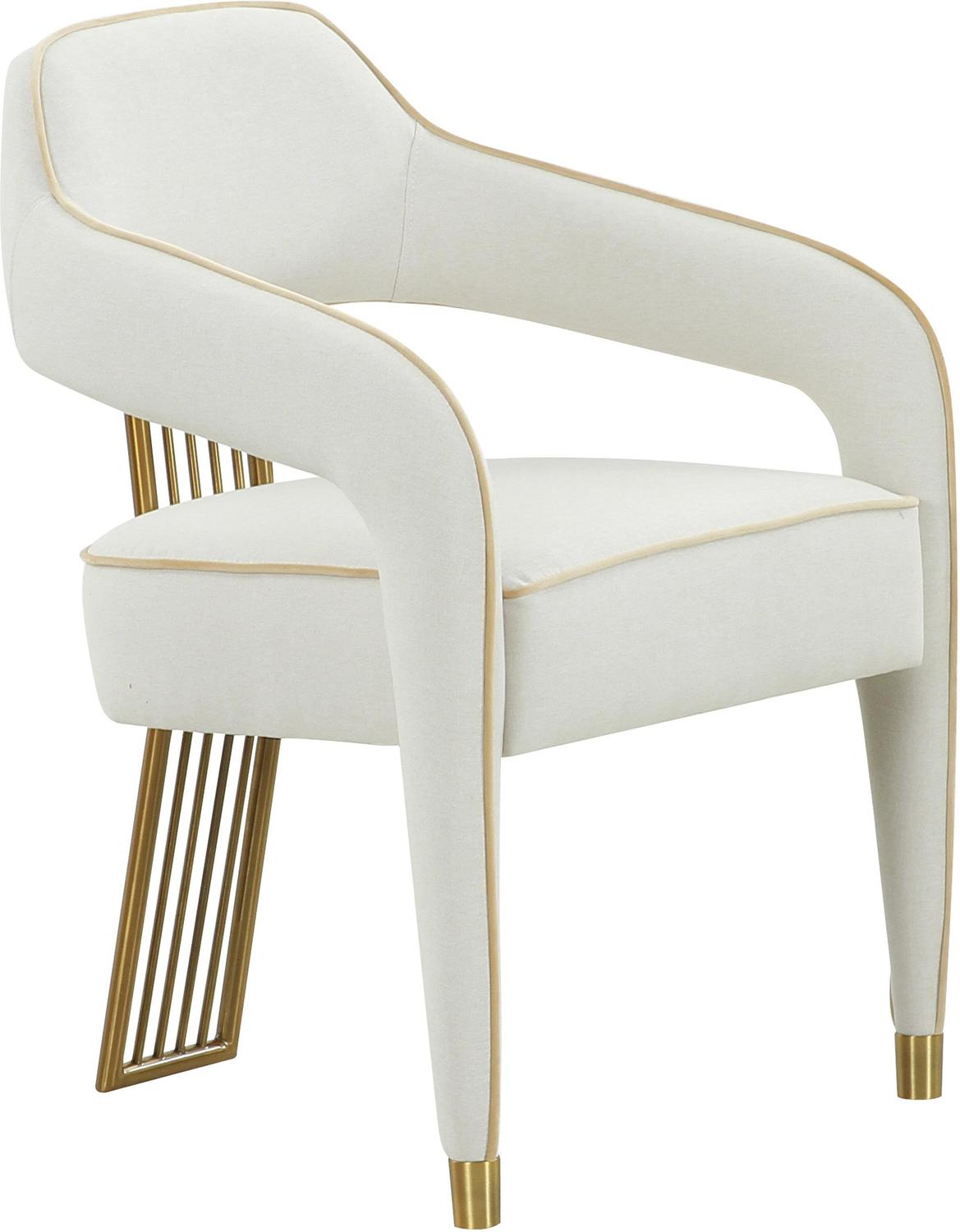 modern dining set Tov Furniture Dining Chairs Cream