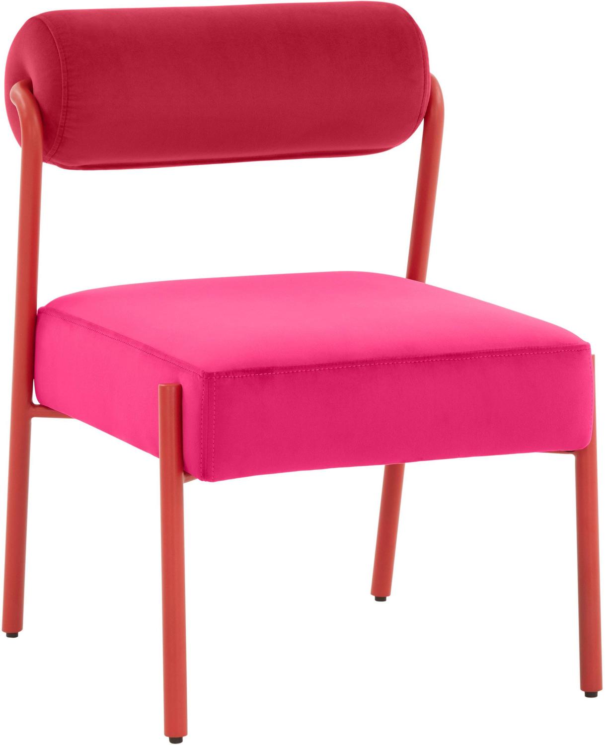 grey upholstered dining chair Tov Furniture Dining Chairs Pink