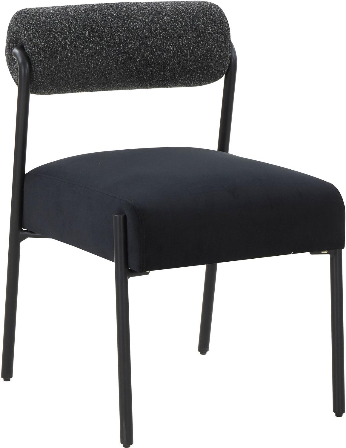 gray dining room table and chairs Tov Furniture Dining Chairs Black