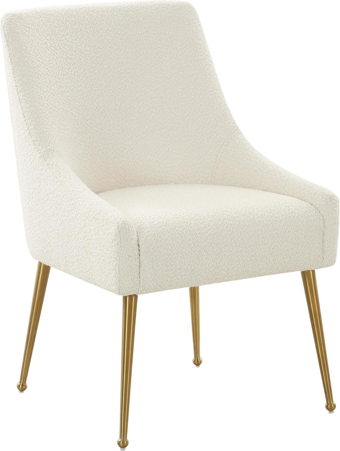 blue leather arm chairs Tov Furniture Dining Chairs Cream