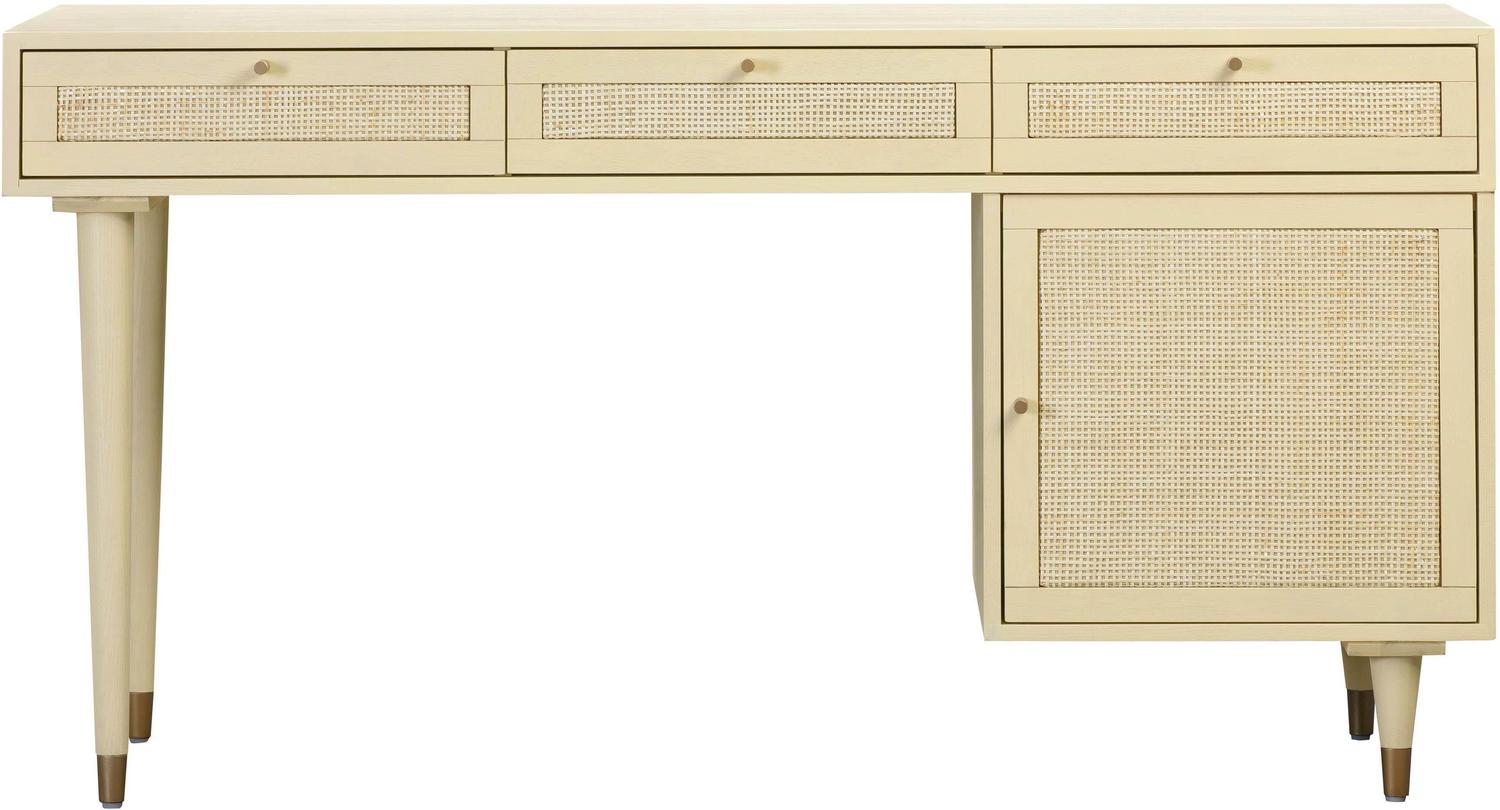 computer desk with locking drawers Tov Furniture Desks Buttermilk