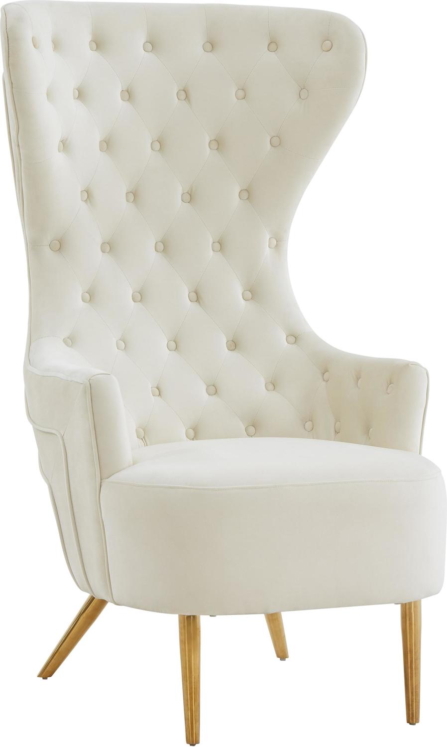 swivel living room accent chairs Tov Furniture Accent Chairs Cream