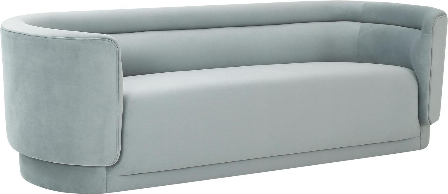 sectional sofa gray fabric Tov Furniture Sofas Sea Blue
