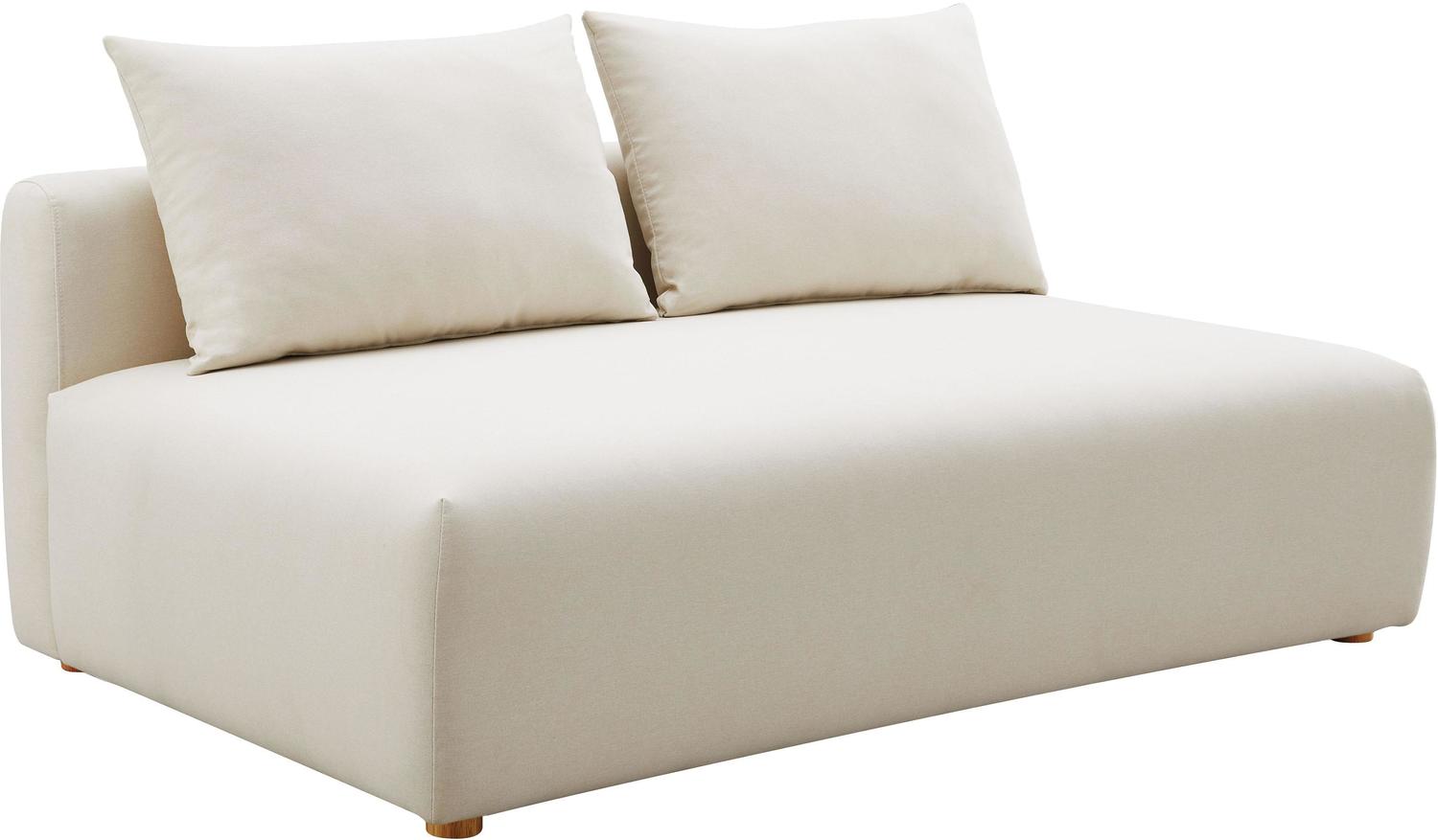 large white sectional Tov Furniture Cream