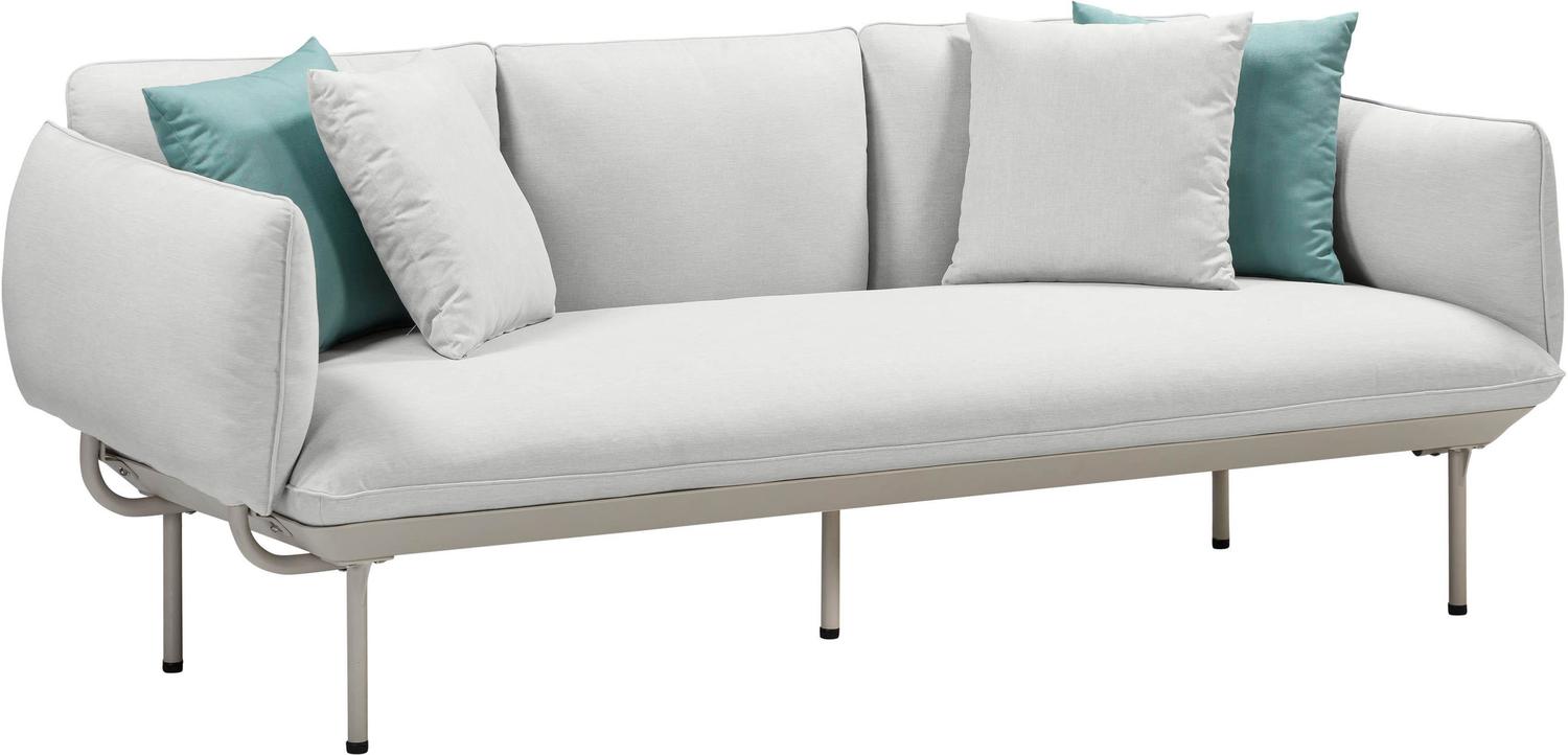modern sectional with chaise Tov Furniture Sofas Light Grey