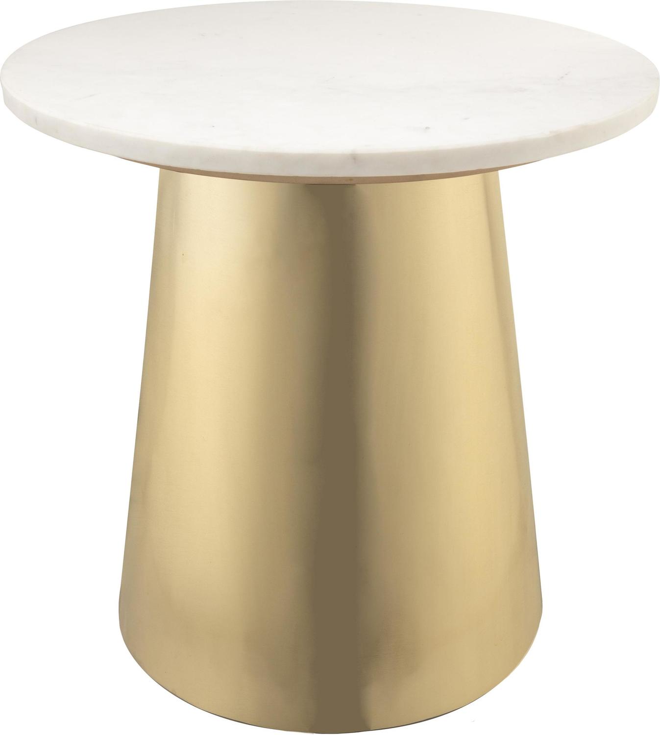 Tov Furniture Side Tables Accent Tables Gold,White Marble
