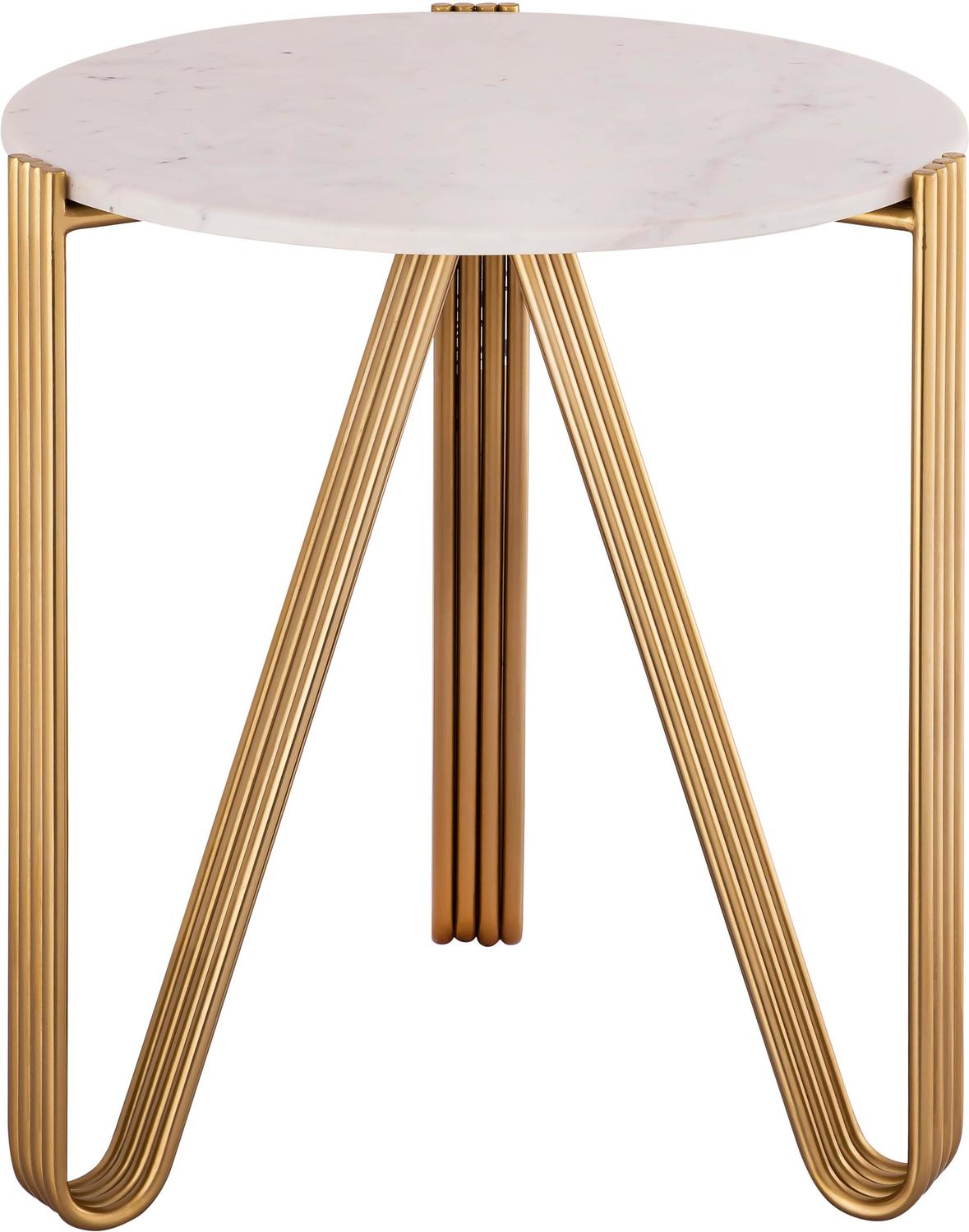 Tov Furniture Side Tables Accent Tables Gold,White