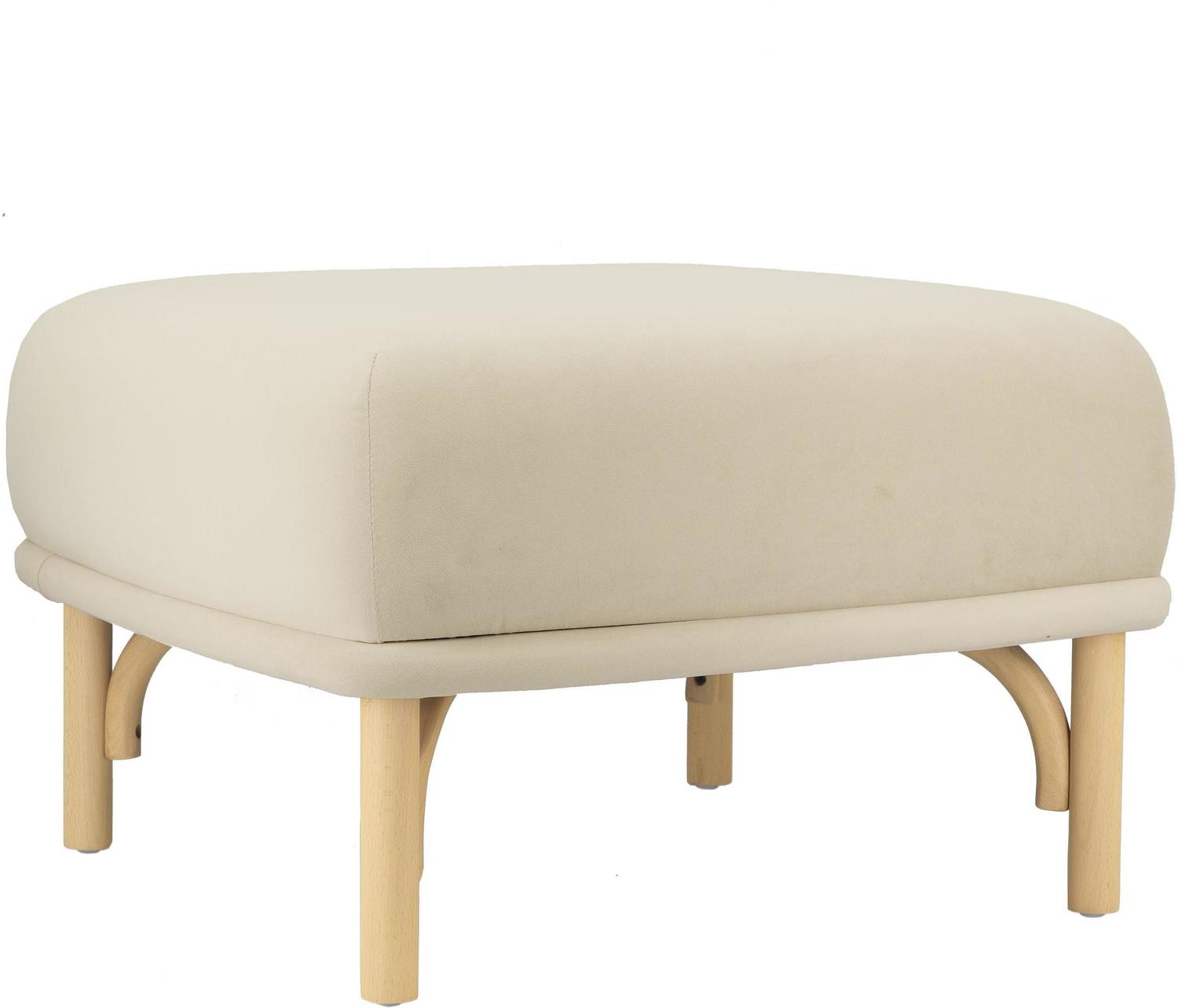 white comfy accent chair Tov Furniture Ottomans Cream