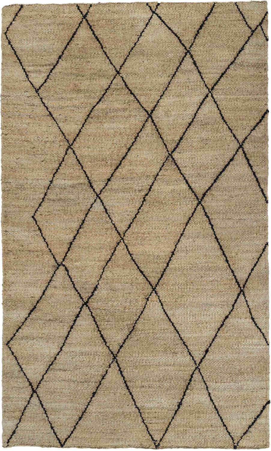 pink and yellow rug Tov Furniture Rugs Black,Natural