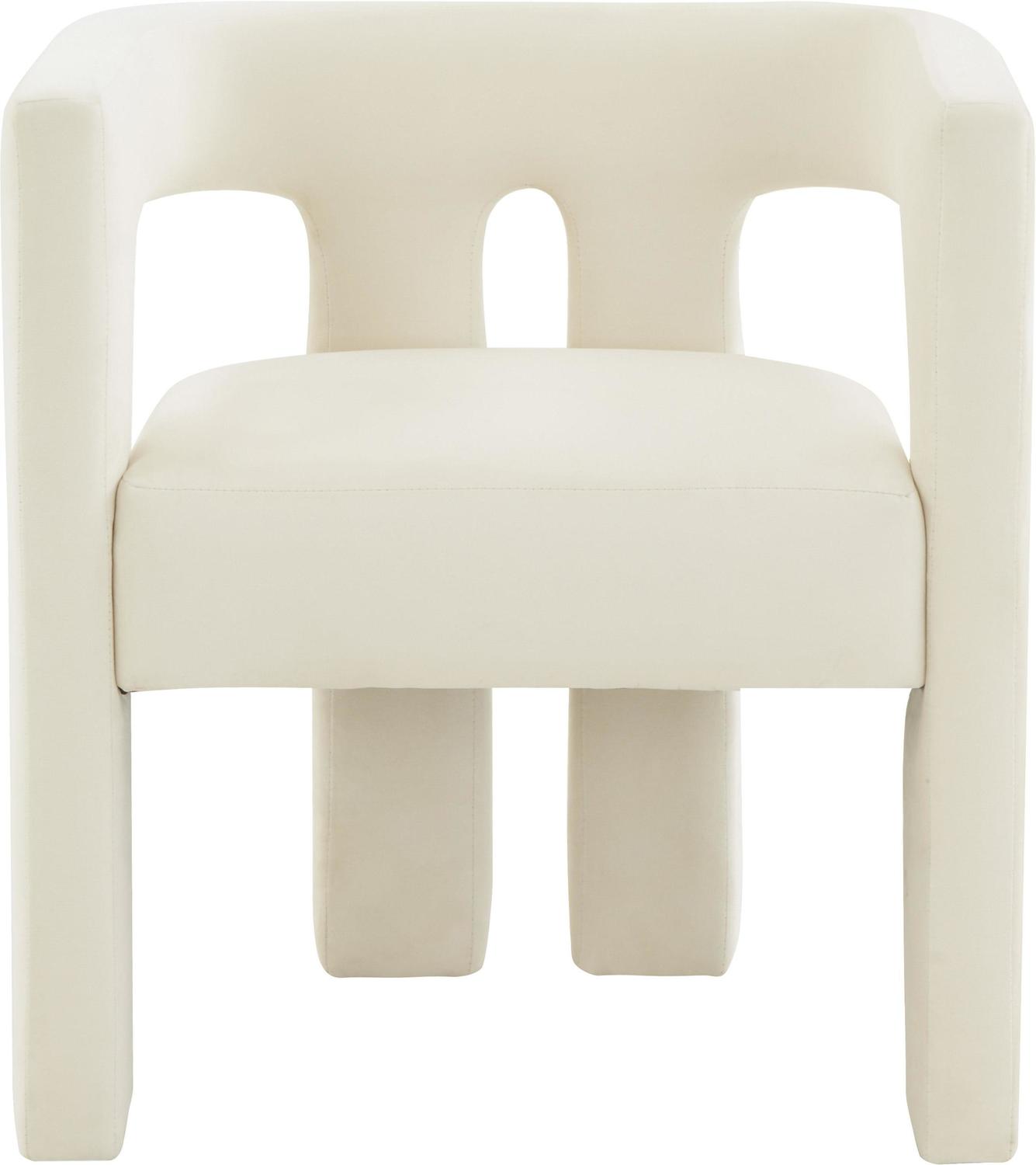 eames and ottoman Tov Furniture Accent Chairs Cream