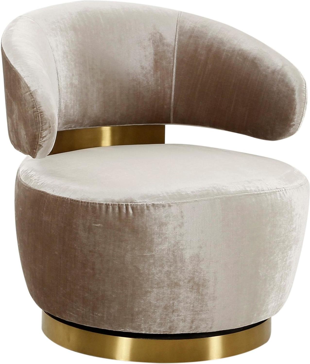 small club chairs for living room Tov Furniture Accent Chairs Champagne