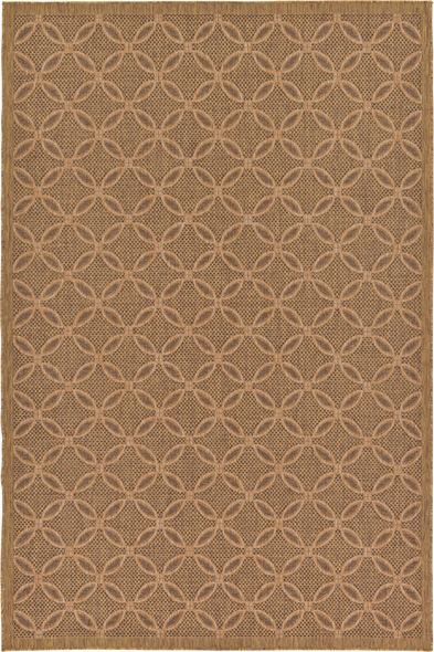 2 x 9 runner rug Unique Loom Area Rugs Light Brown Machine Made; 10x7