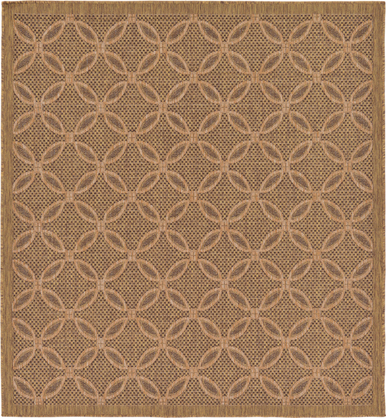 home depot runner rugs Unique Loom Area Rugs Light Brown Machine Made; 6x6