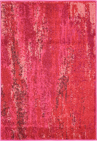 8 foot runner rug Unique Loom Area Rugs Pink Machine Made; 3x2